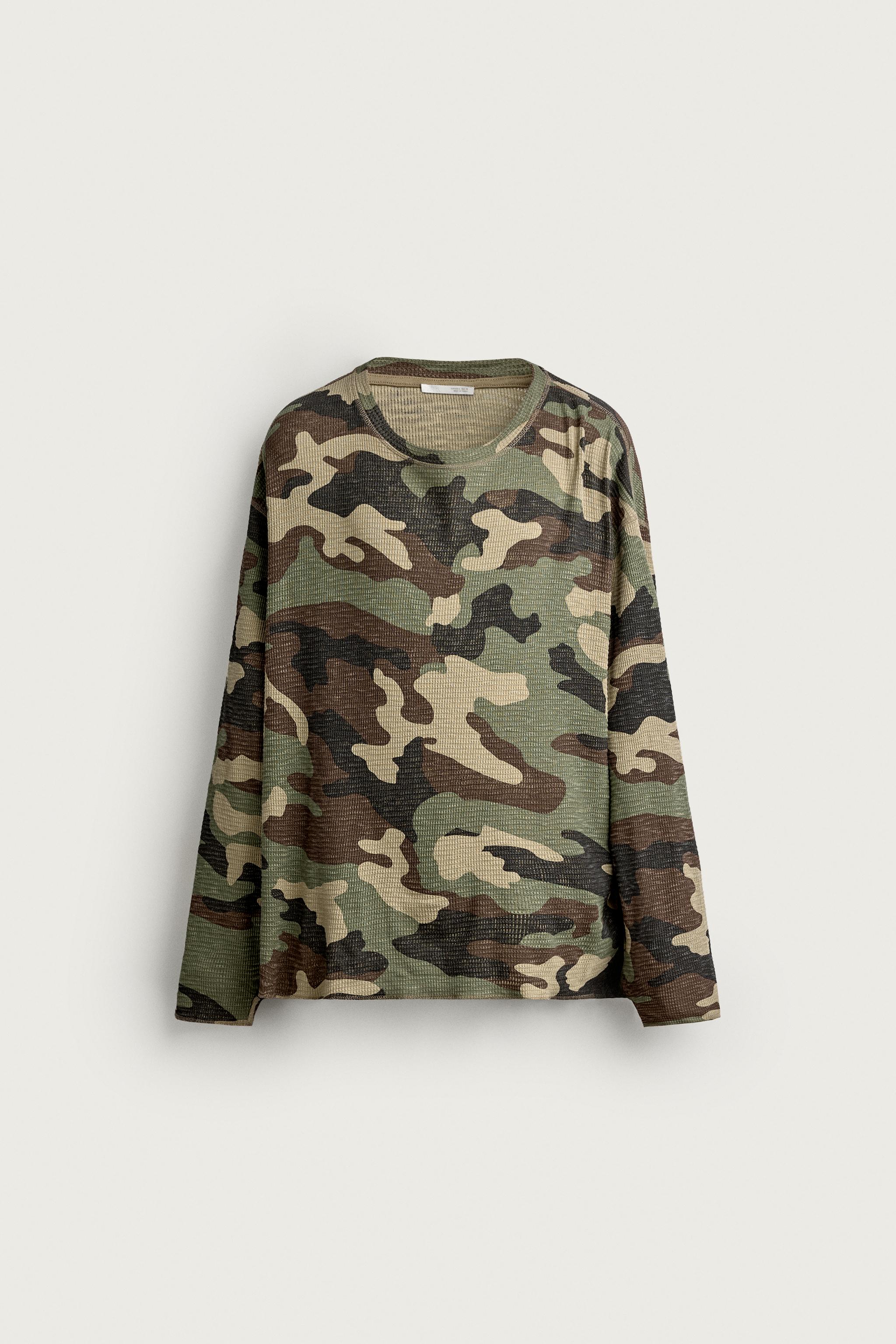 SWEAT STRUCTURE WAFFLE IMPRIMÉ ABSTRAIT