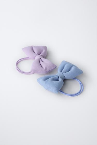 2-PACK OF PADDED BOW SCRUNCHIES - Lilac by Zara - Image 2
