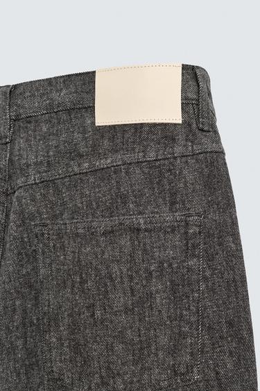 JEAN STRAIGHT FIT BROSSÉ - Gris de Zara - Image 9