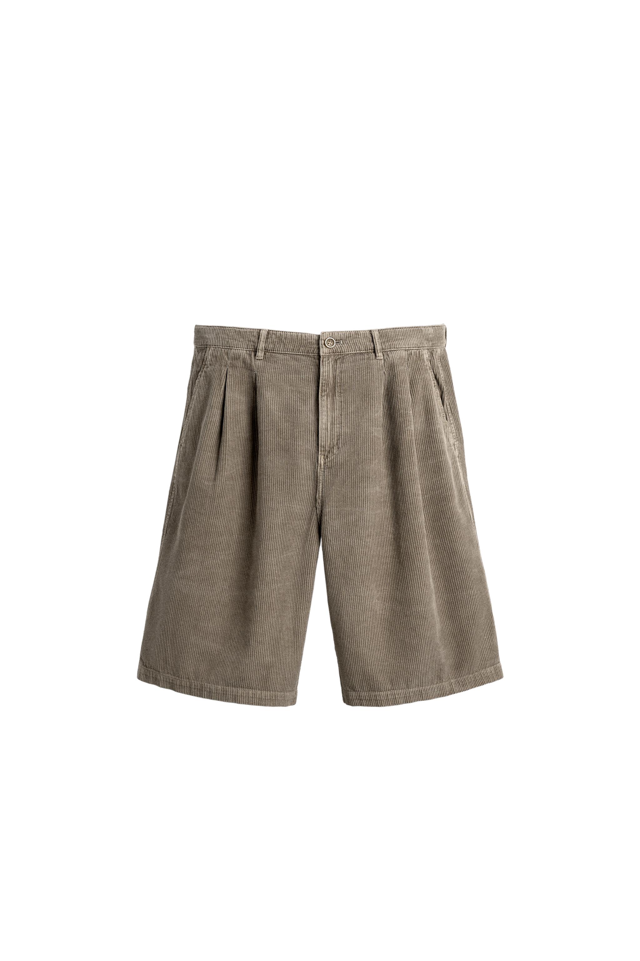 WIDE FIT CORDUROY SHORTS LIMITED EDITION - Mink | ZARA United States
