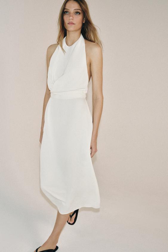 FLOWY HALTER DRESS ZW COLLECTION from Zara - $149