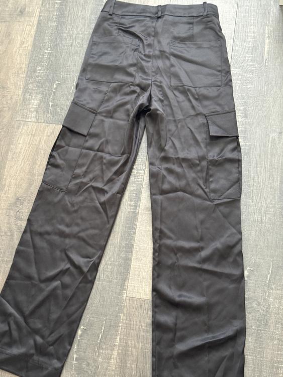 SATIN EFFECT CARGO PANTS - Image 2