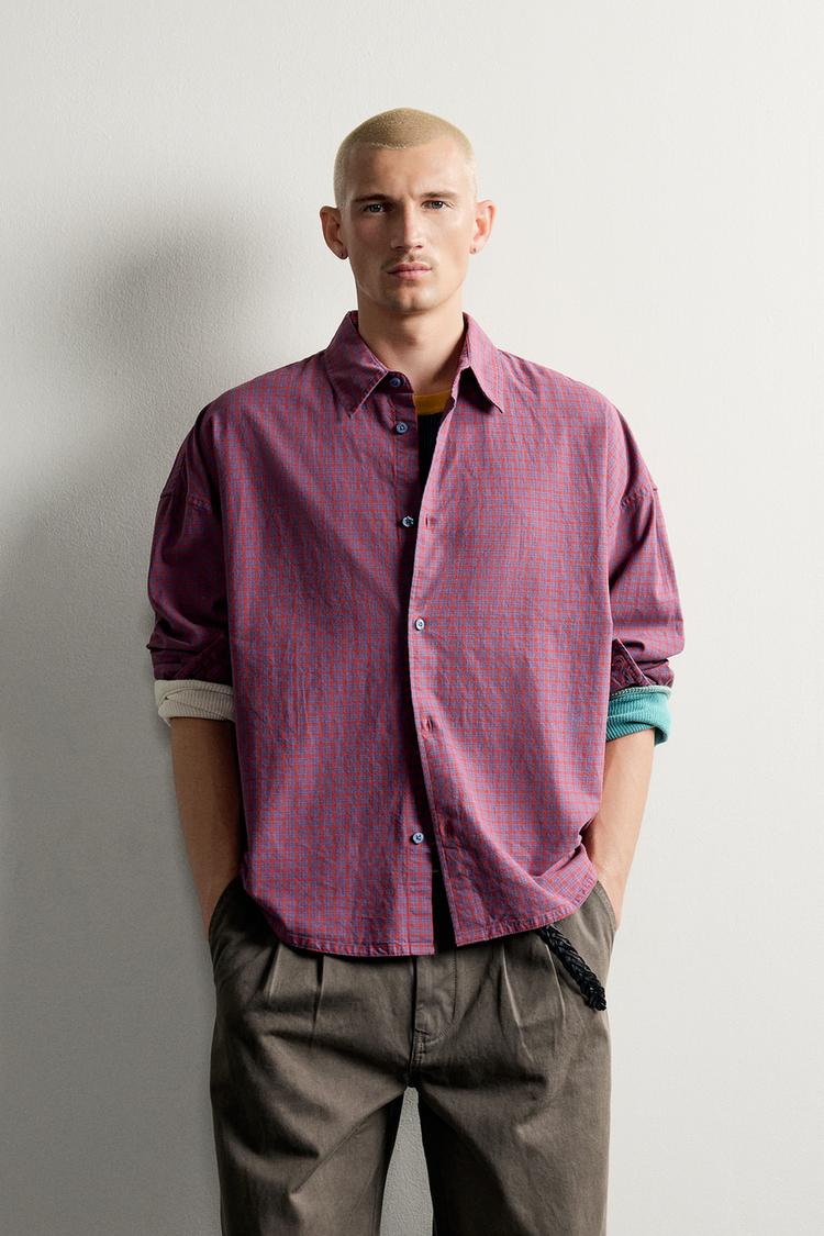 OVERSIZE FIT CHECKS SHIRT
