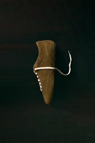 ZAPATILLA PIEL LIMITED EDITION - Marrón de Zara - Imagen 0