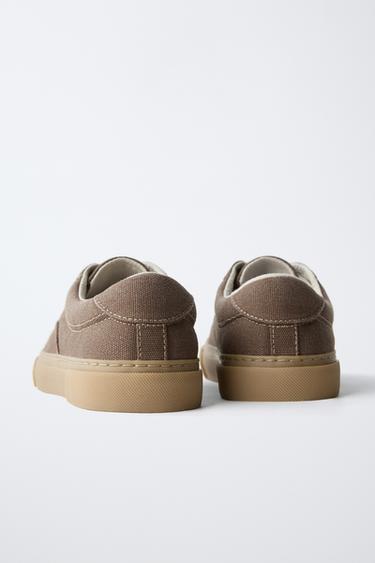 LACE-UP SNEAKERS - Brown by Zara - Image 5
