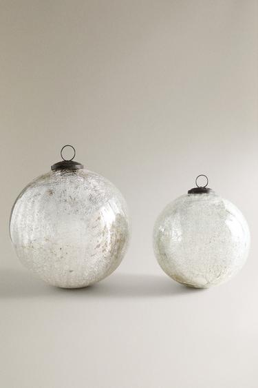 Zara CHRISTMAS BALL ORNAMENT - Silver - Image 0
