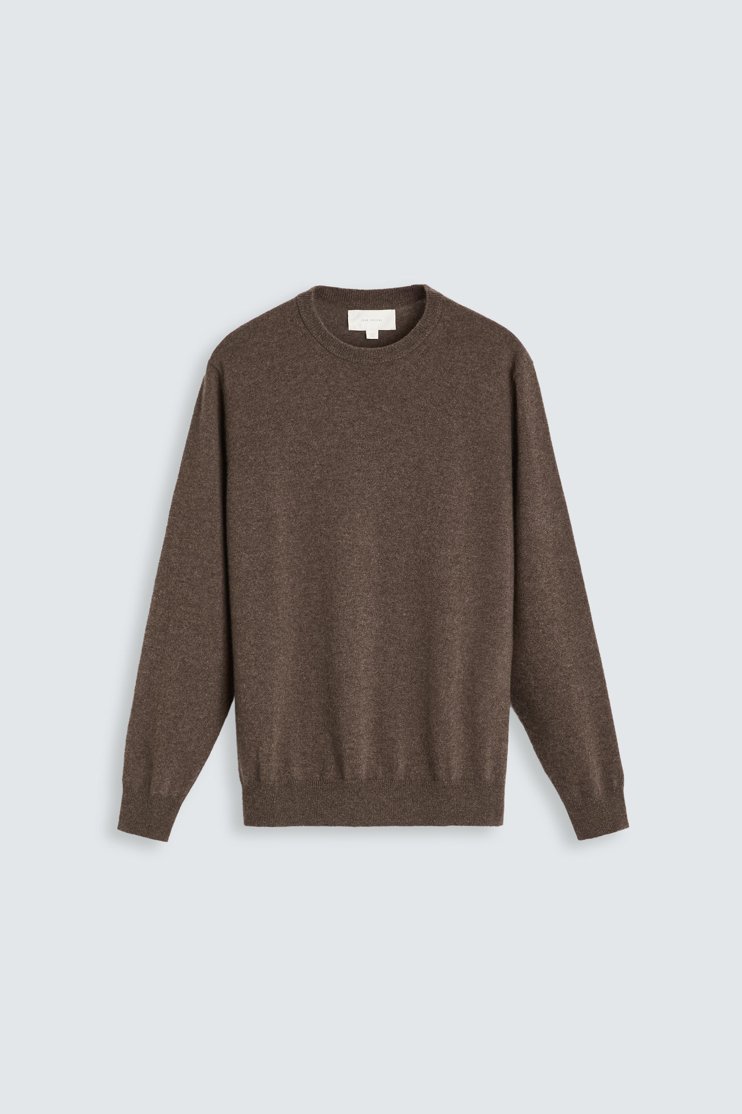 トップス commission cashmere sweater SUÉTER 100% CASHMERE - Azul-marinho-escuro | ZARA Brasil