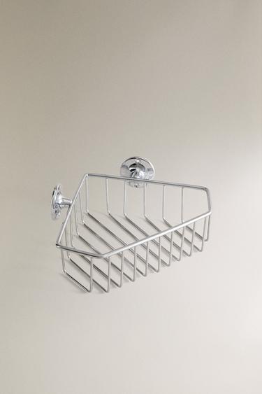 SILVER CORNER SHOWER SHELF - Silver by Zara - Image 1