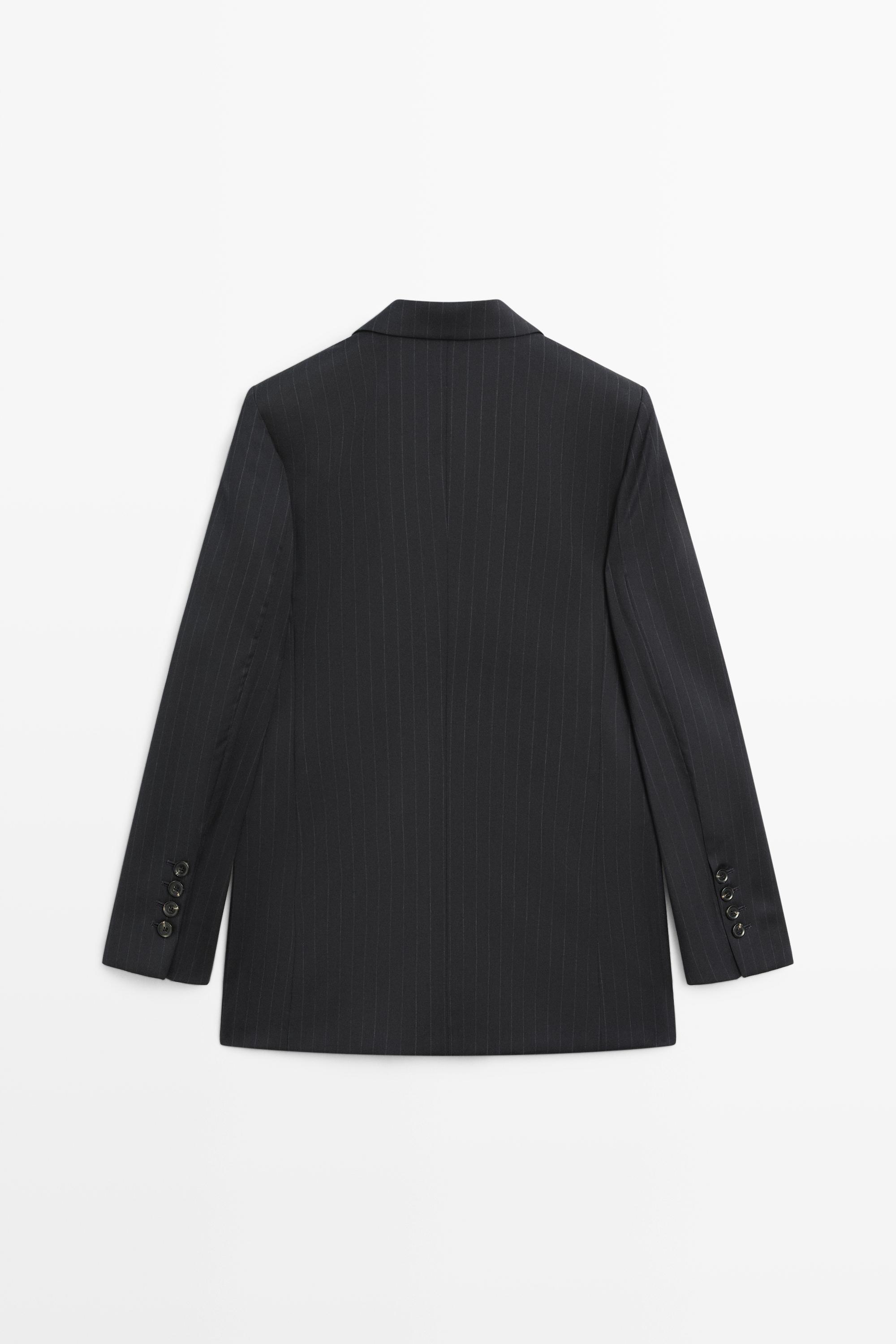 Veste de costume à rayures tennis 100 % laine