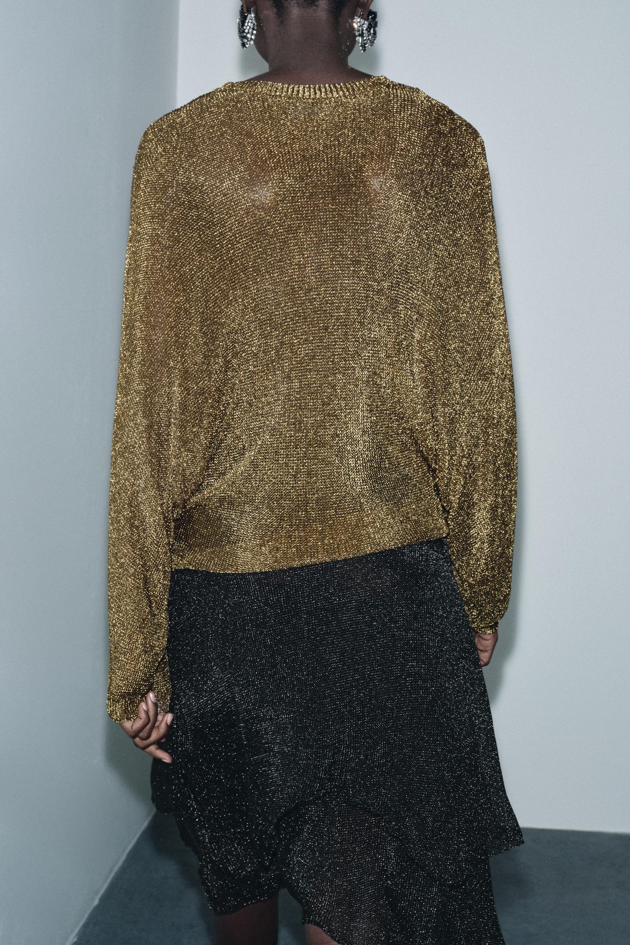 METALLIC KNIT JUMPER