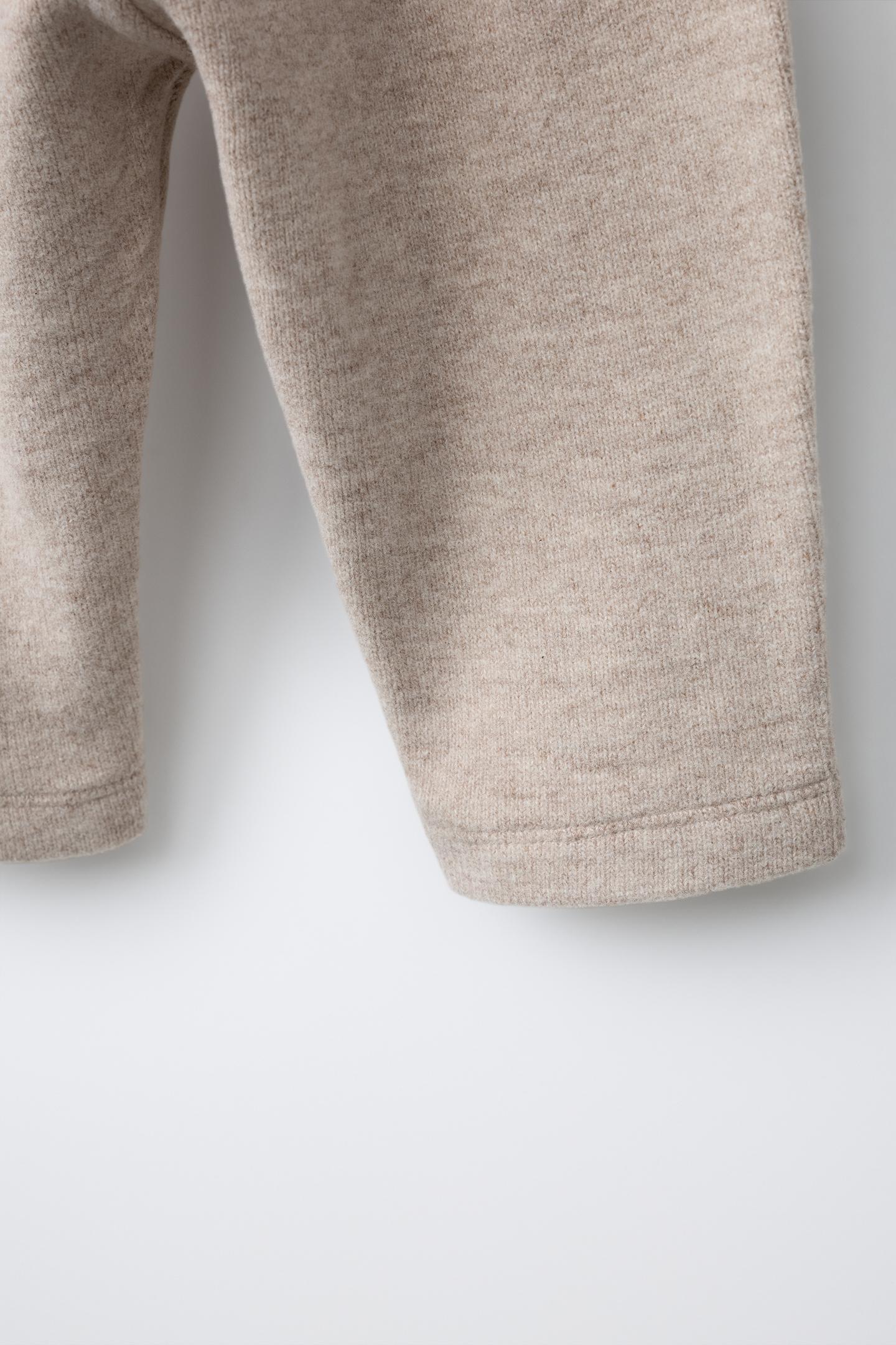Детские брюки Zara Soft Touch Sarouel, цвет: Бежевый — фото 4