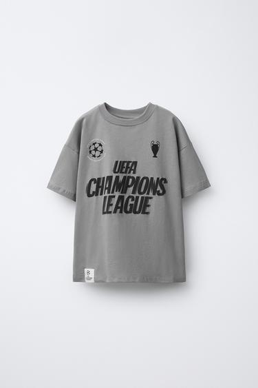UEFA CHAMPIONS LEAGUE ® PRINTED T-SHIRT - Grey by Zara