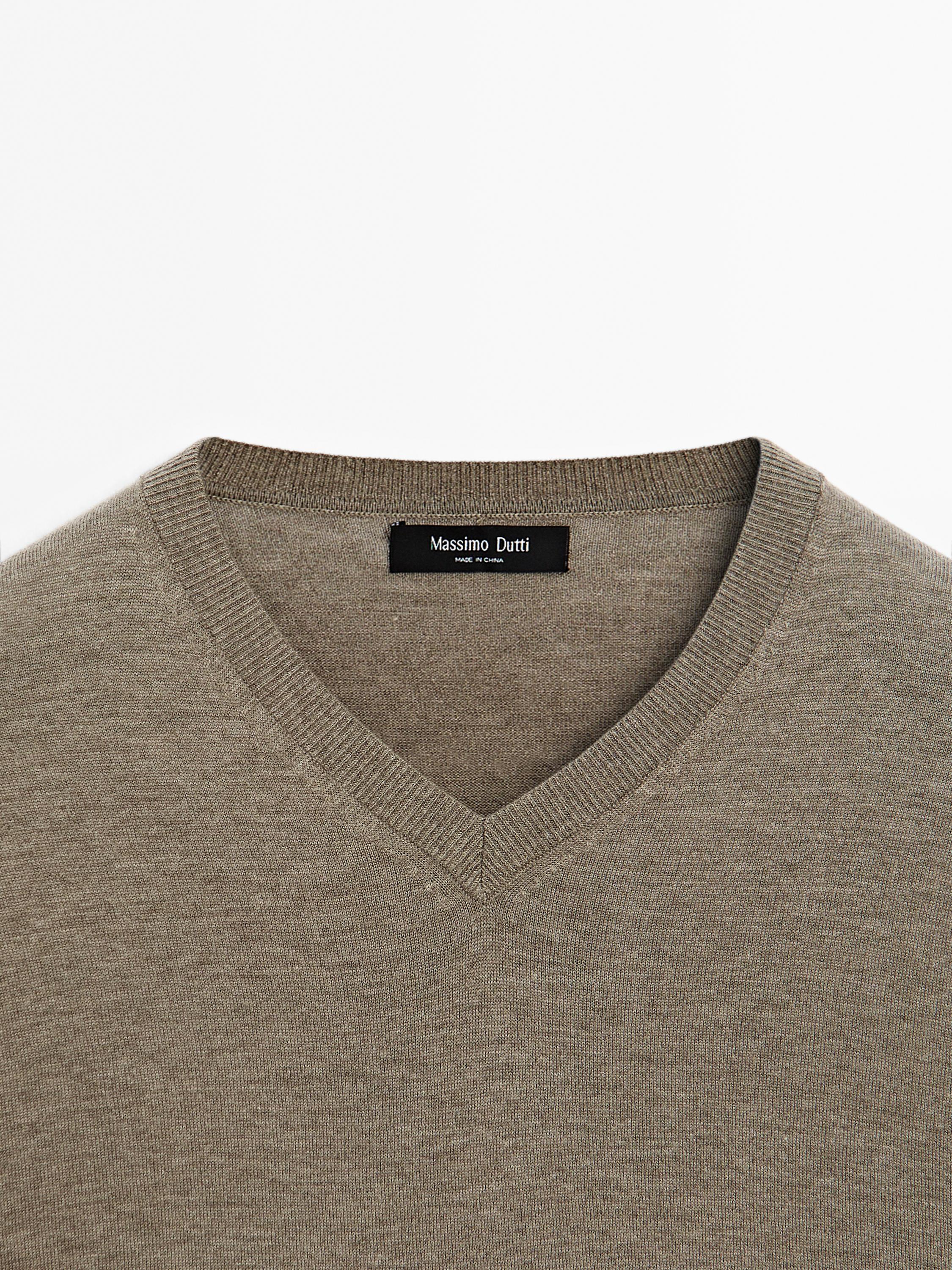 Knit wool blend sweater