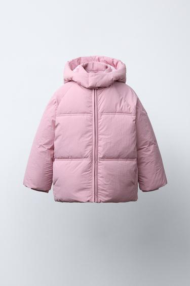 CAZADORA ACOLCHADA CAPUCHA WATER REPELLENT - Rosa de Zara