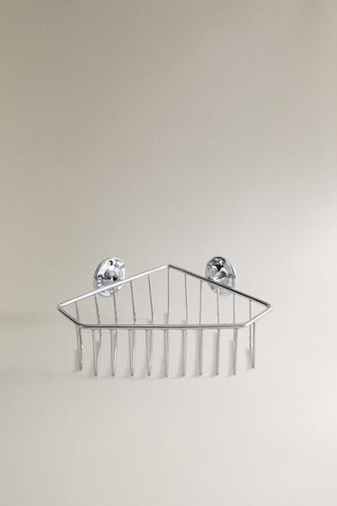 SILVER CORNER SHOWER SHELF - Silver by Zara