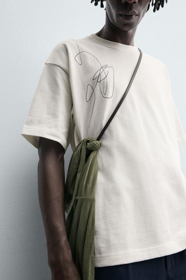 EMBROIDERED PHOTOGRAPHIC PRINT T-SHIRT - White by Zara - Image 5