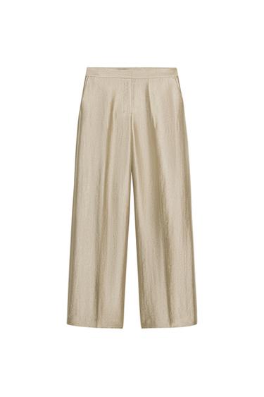 HIGH-WAIST STRAIGHT-LEG TROUSERS - Cava by Zara