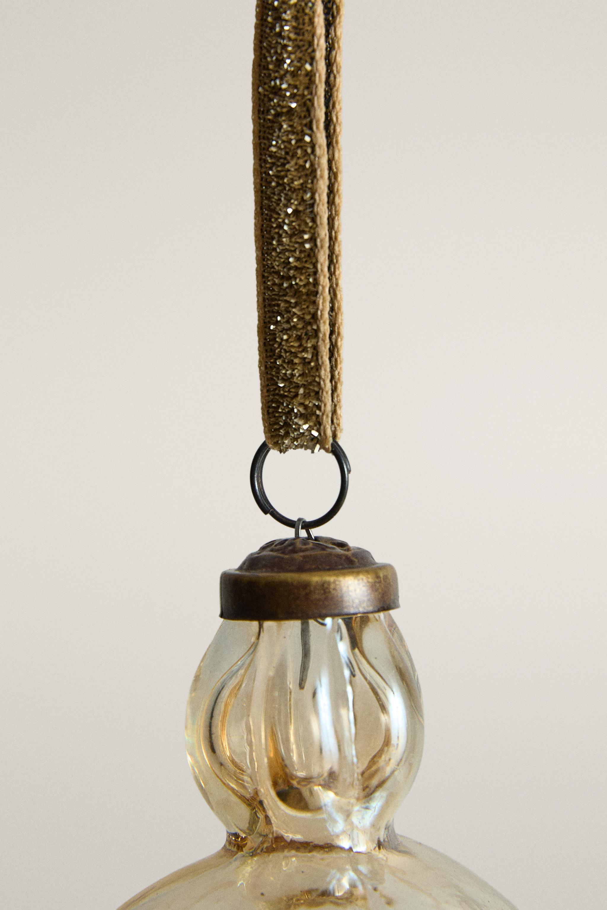 GLASS CHRISTMAS TREE DECORATION