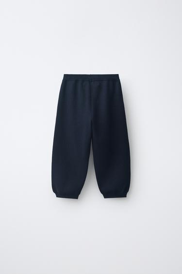 KNIT JOGGER PANTS — Dark navy 2