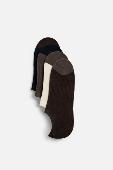 PACK OF 4 NO-SHOW SOCKS - various by Zara
