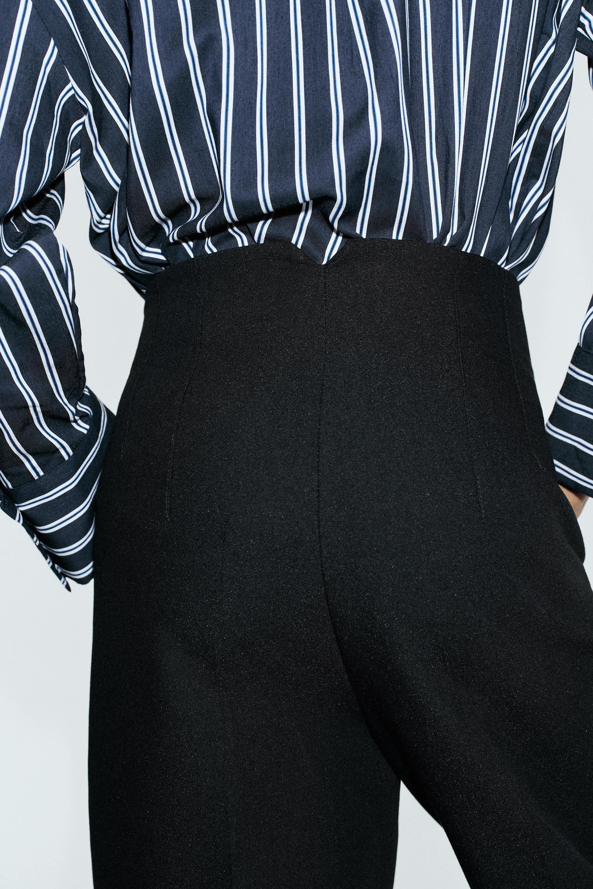 Zara Yüksek Bel Barrel Pantolon görsel 8