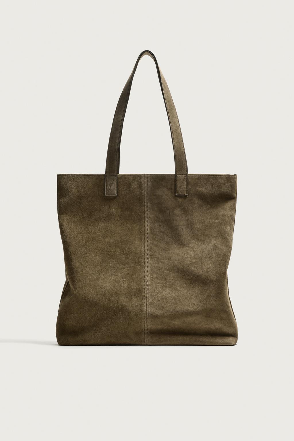Leather Shopper Bag — Men's