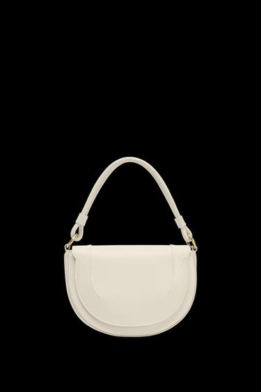 CANVAS STITCHED CROSSBODY BAG - Ecru by Zara - Image 0