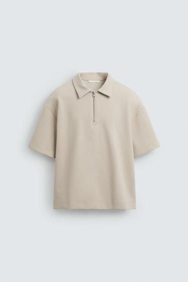 POLO TÉCNICA COM ZÍPER - Pedra da Zara