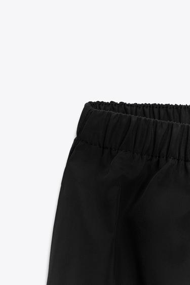 ZW COLLECTION TECHNICAL EFFECT MIDI SKIRT - Black by Zara - Image 8