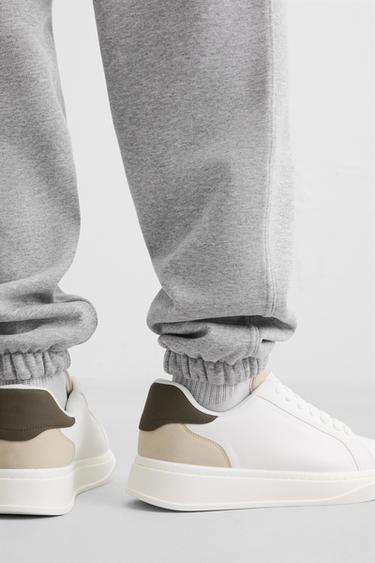 HEEL DETAIL TRAINERS - Khaki Green by Zara - Image 2