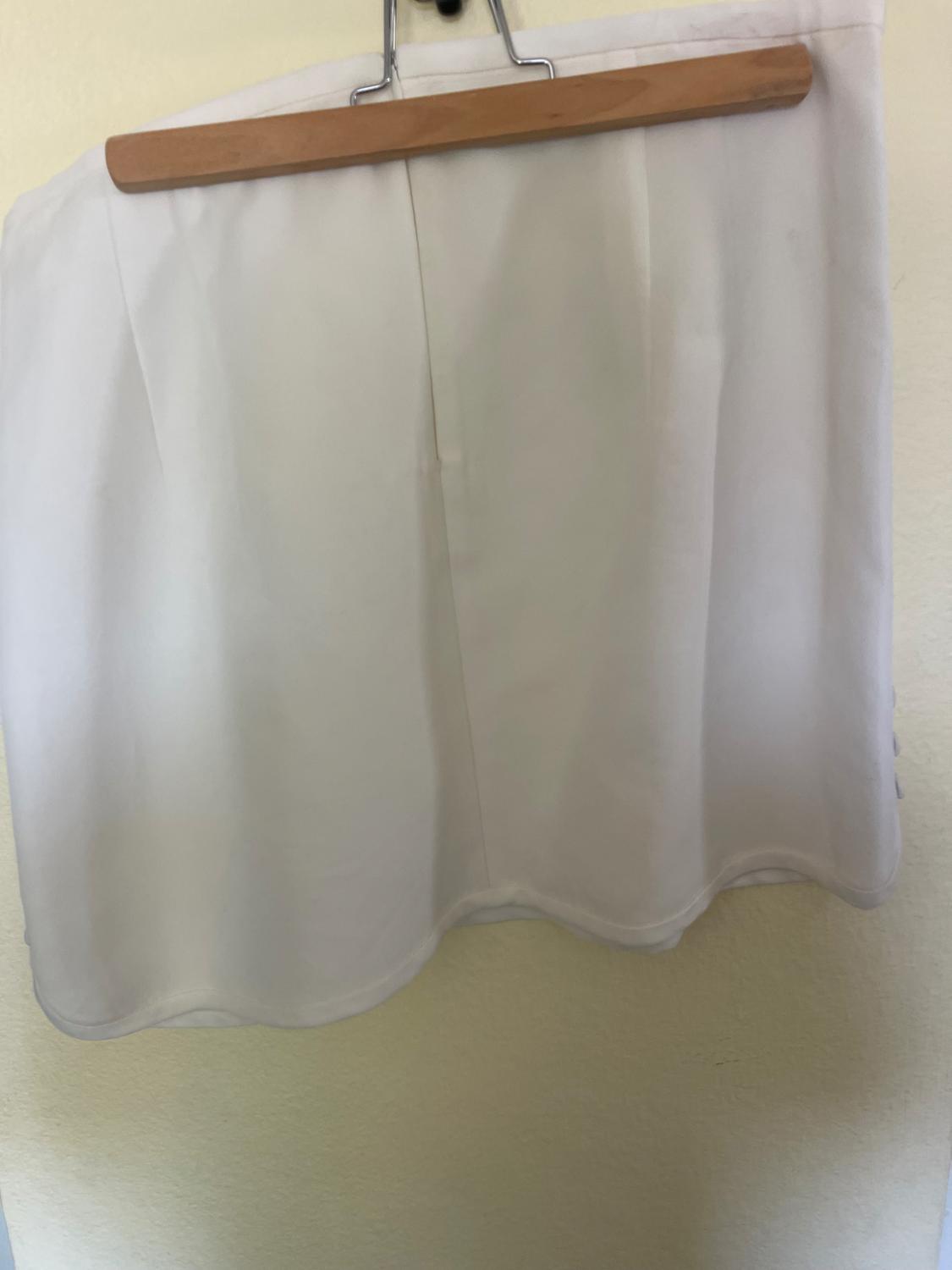 IVORY SATIN SKIRT - Image 8