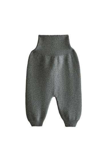 Zara BABY KNIT LEGGINGS - Gray
