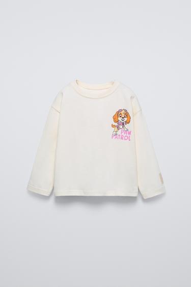 T-SHIRT MED SKYE PAW PATROL ™ - knæk. hvid fra Zara - Billede 0