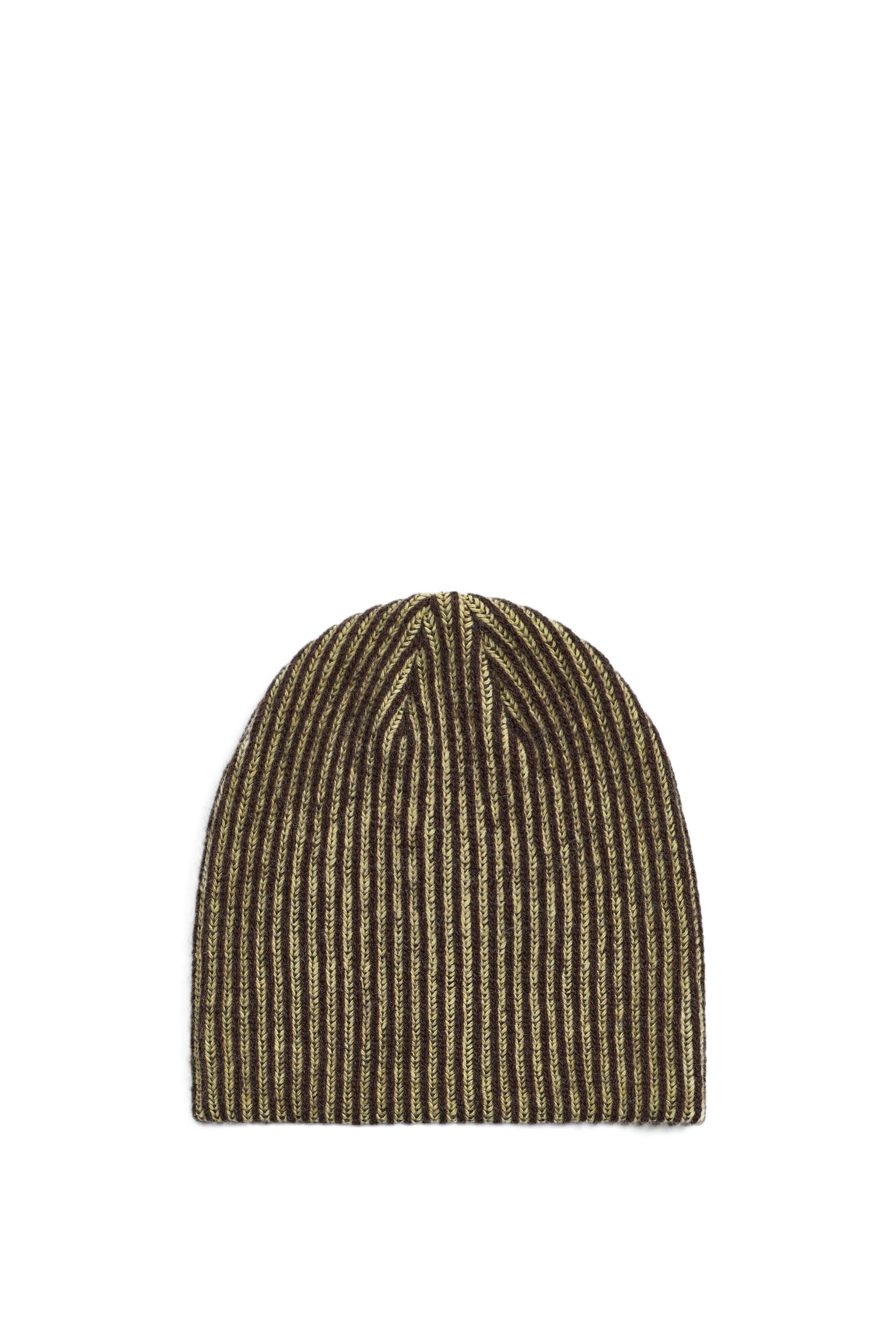 Zara woven bobble hat AARON LEVINE X ZARA WOOL BLEND BEANIE - Yellow | ZARA United  main image 2