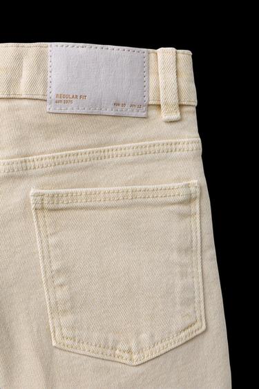 REGULAR FIT HOSE AUS TWILL - Mittelbeige von Zara