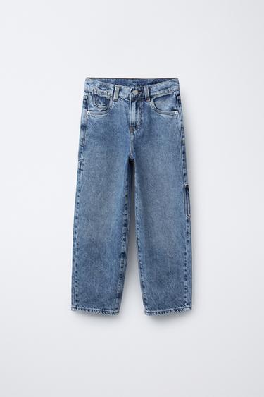 JEANS CARPENTER BOLSILLOS - Azul medio de Zara