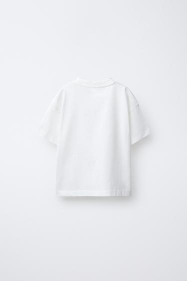 SLOGAN PRINT T-SHIRT - White by Zara - Image 1