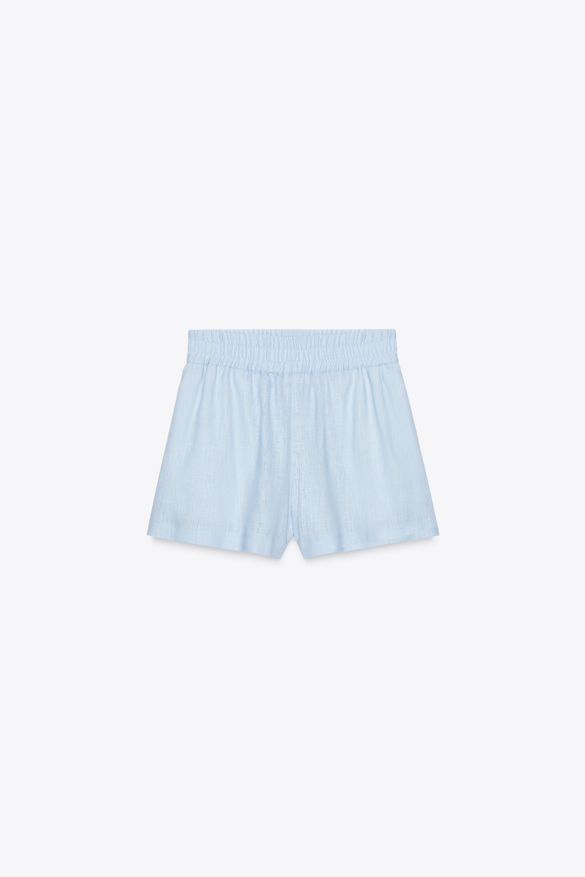 BERMUDA BOXER AVEC LIN
