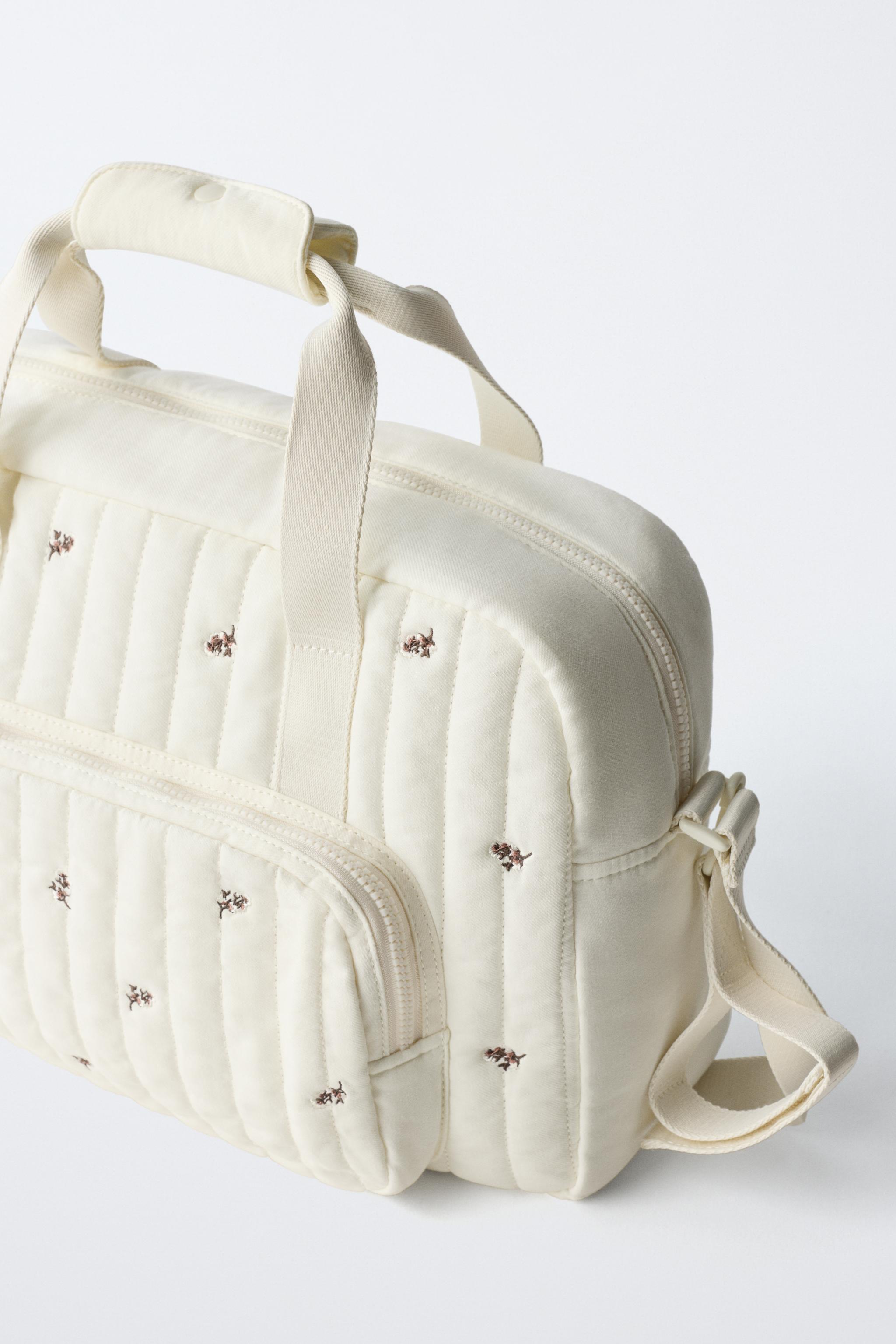 FLORAL MATERNITY BAG Off White ZARA United States