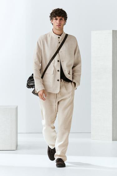 Zara 100% linen total look pants - Beige - Image 0