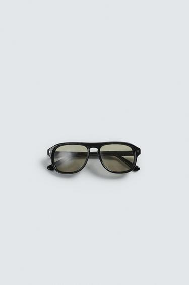 LUNETTES DE SOLEIL OVALES - Vert olive de Zara - Image 7