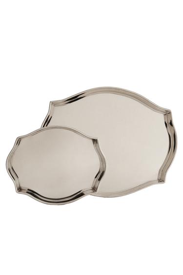 Zara SILVER STEEL TRAY - Silver