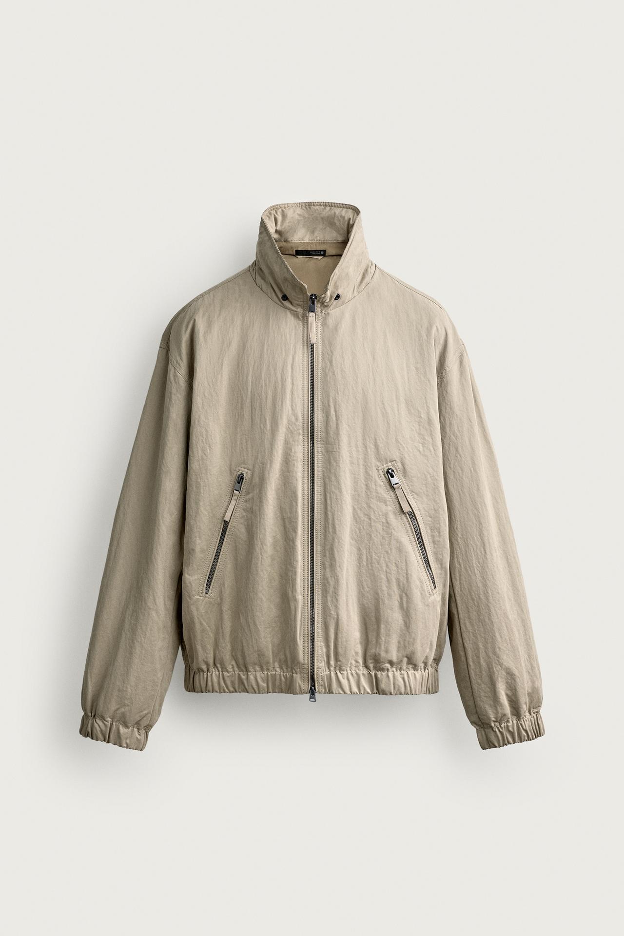 TECHNICAL HOODIE JACKET — Stone