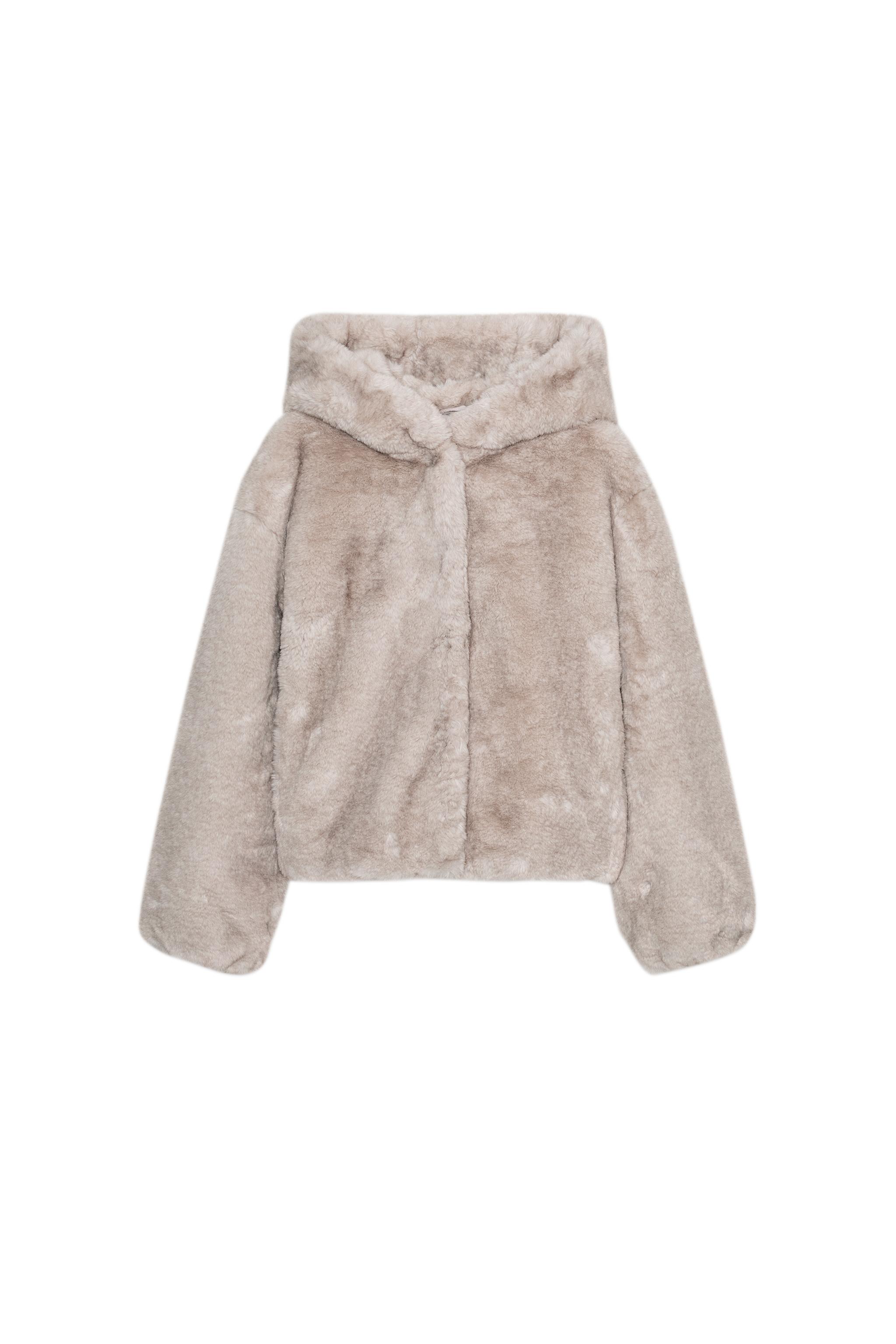 ZARA ショートフェイクファーコートフード付き Sサイズ新品タグ付き ミンク 06318279706-e1.jpg?ts=