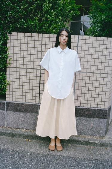 ZW COLLECTION POPLIN SHIRT - White by Zara