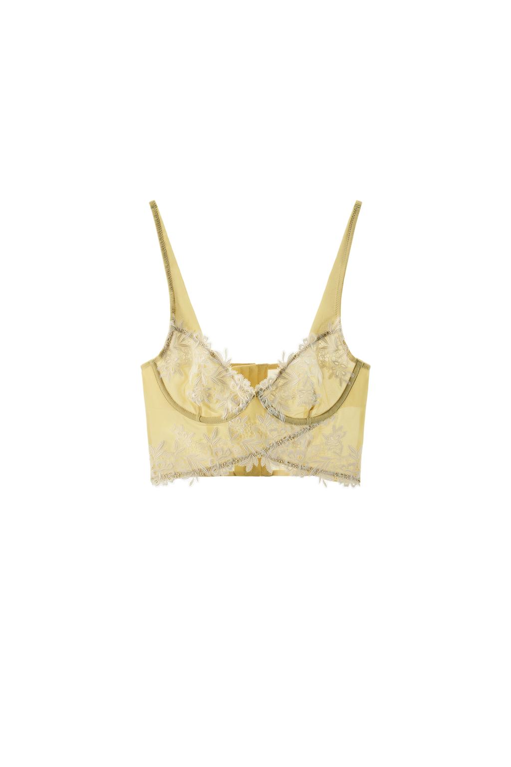LACE CORSET BRA WITH UNDERWIRE - image 3