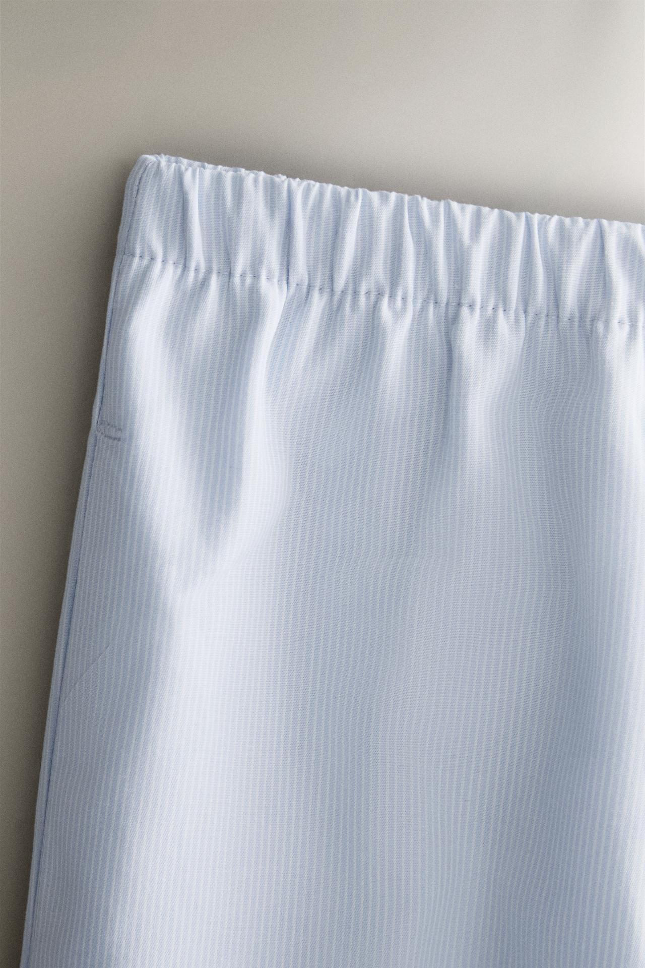 STRIPED PANTS — Blue
