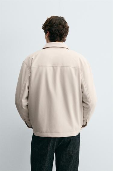 SOFT POCKET OVERSHIRT - Beige by Zara