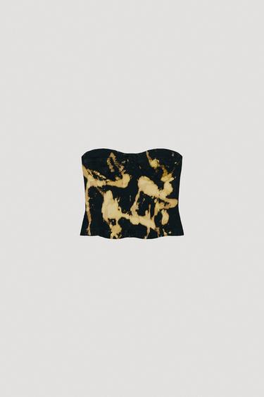 Zara LIMITED EDITION STRAPLESS CORSET - Multicolored