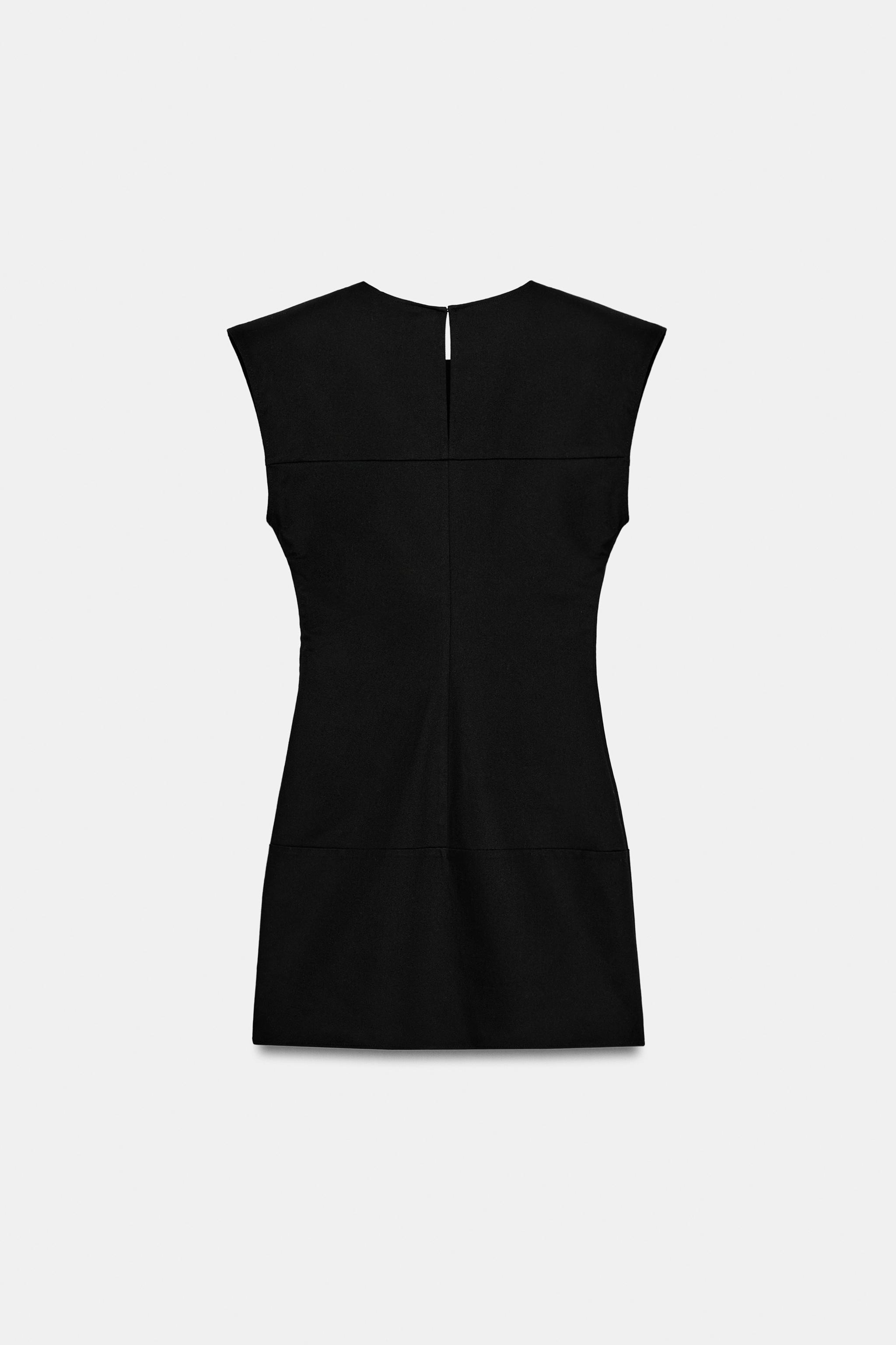 Женские платья Zara SHORT FROG FASTENING DRESS — фото 8